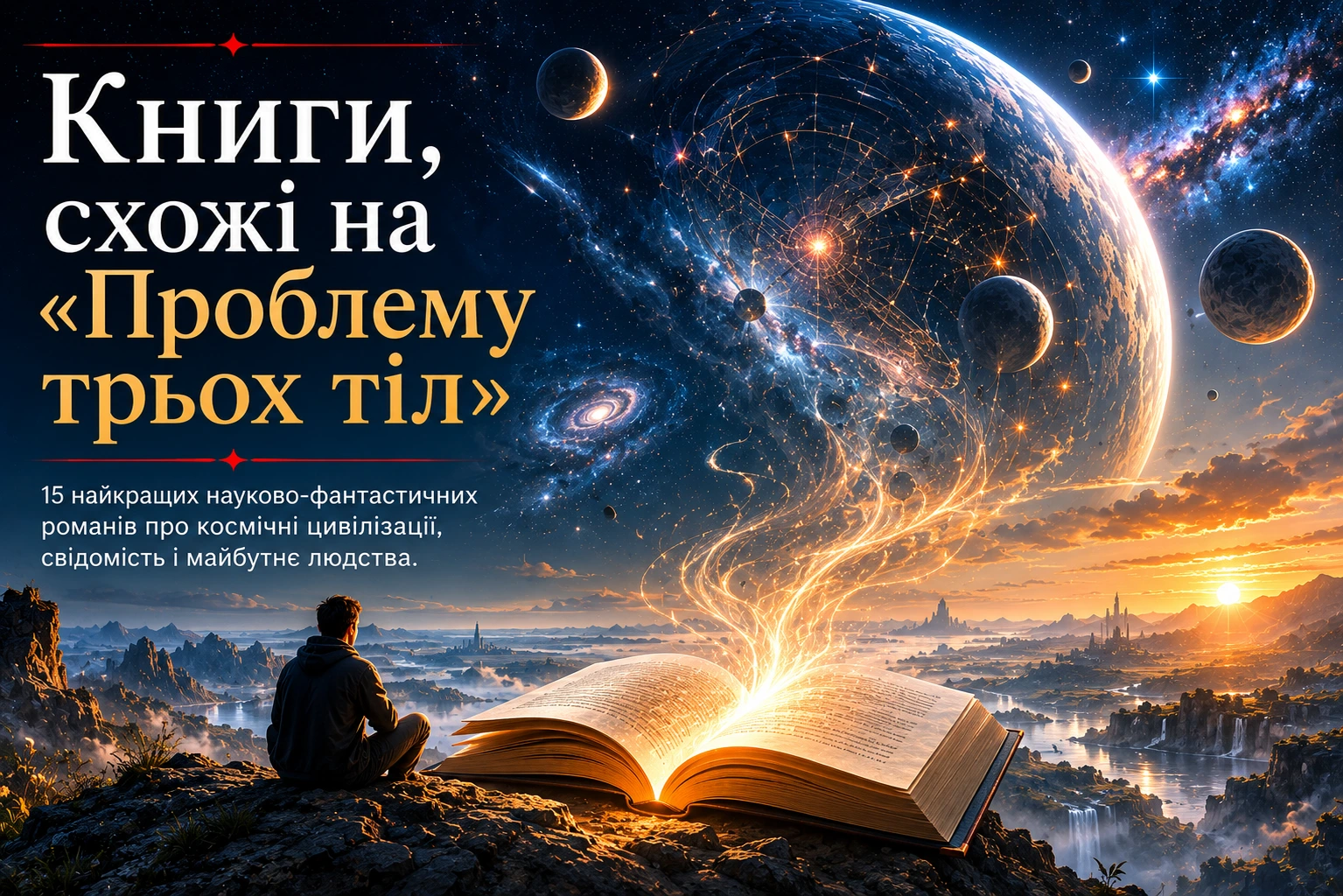 Книги, схожі на Проблему трьох тіл: 15 науково-фантастичних романів про космічні цивілізації та свідомість