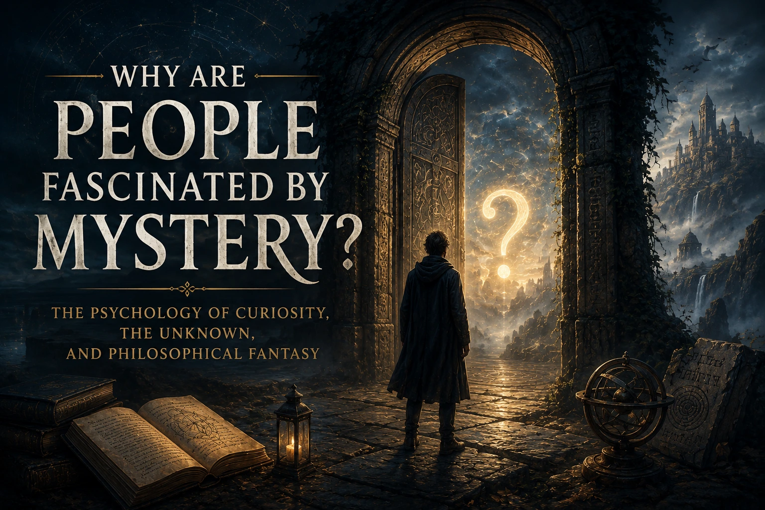 Why do people like mystery? Philosophical fantasy books exploring the unknown.