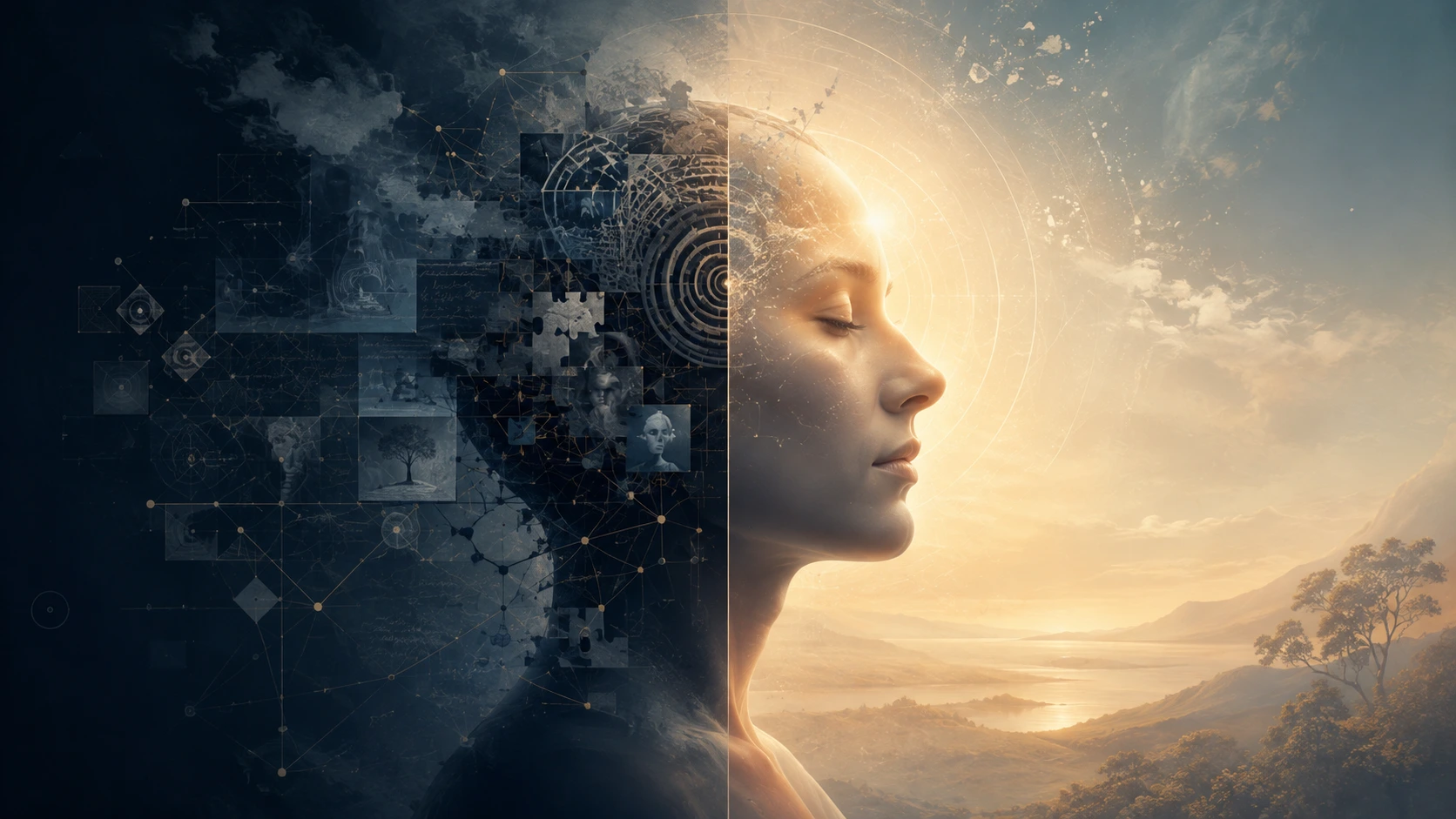 Mind vs consciousness illustration showing mental processes and conscious awareness